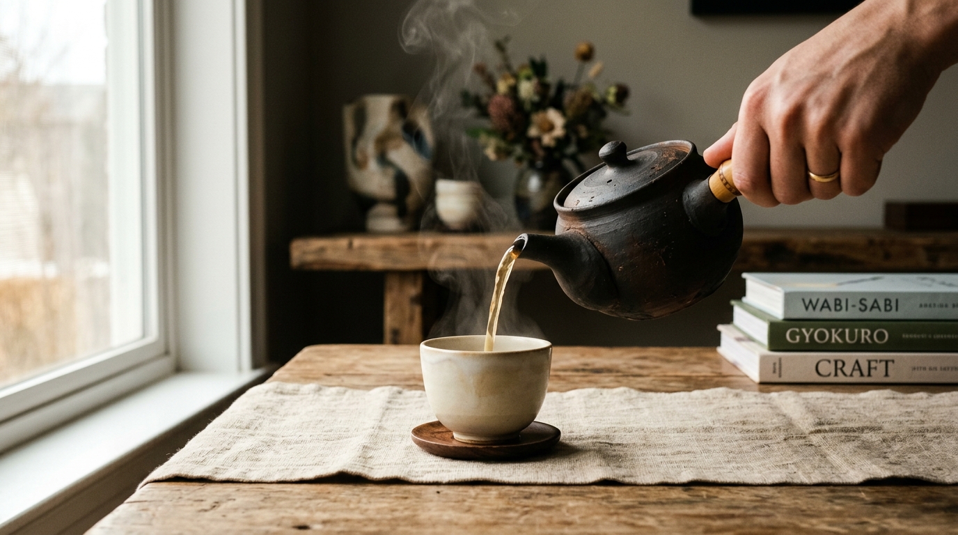 Handgegossener Oolong Tee aus der Tonkanne im DAILYMOTIONBURNER Journal